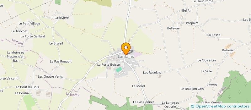 localisation de l'entreprise GARANDEL BIERGEON  LANFAINS