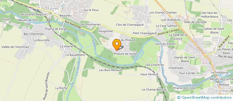 localisation de l'entreprise GARANGER ALAIN MACONNERIE  ESVRES