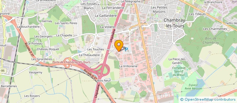 localisation de l'entreprise GARANKA CENTRE OUEST à CHAMBRAY-LES-TOURS