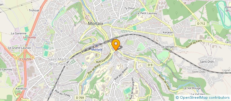 localisation de l'entreprise GARANNA  MORLAIX