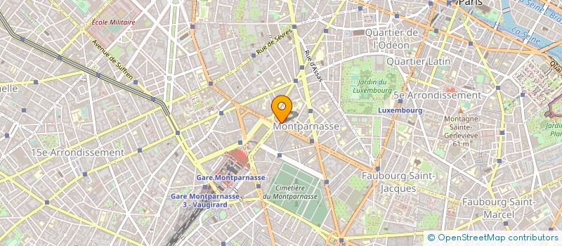 localisation de l'entreprise GARANTI SOCIAL CHEFS ENTREPRIS à PARIS
