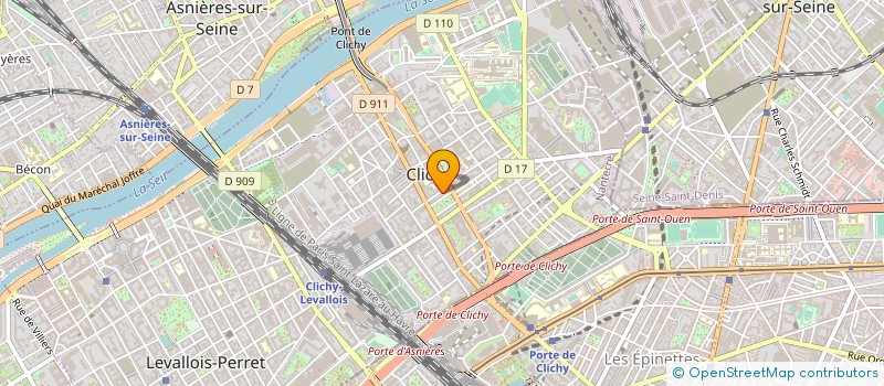 localisation de l'entreprise GARANTIE ELECTRICITE EN BATIMENT à CLICHY