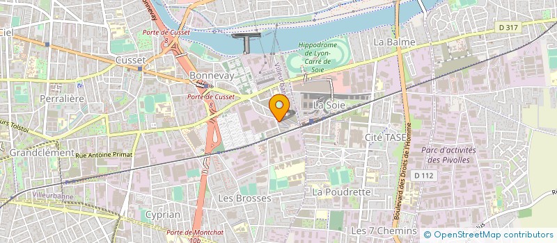 localisation de l'entreprise GARANTIE EVOLUTION 4  VILLEURBANNE