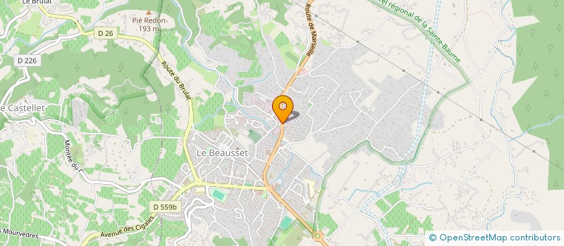 localisation de l'entreprise GARANTIE PRO GESTION  LE BEAUSSET