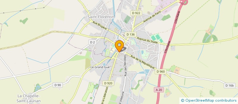 localisation de l'entreprise GARAPIN TRAITEUR à VATAN