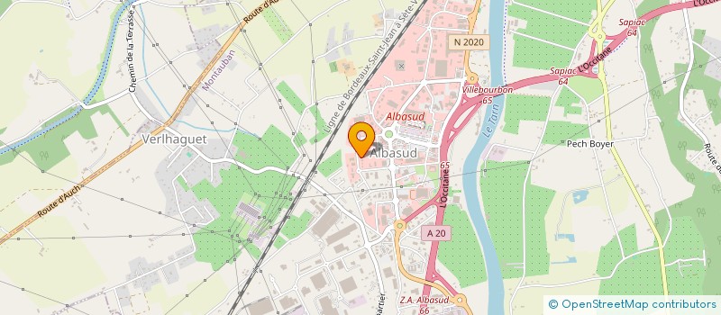 localisation de l'entreprise GARAT  MONTAUBAN