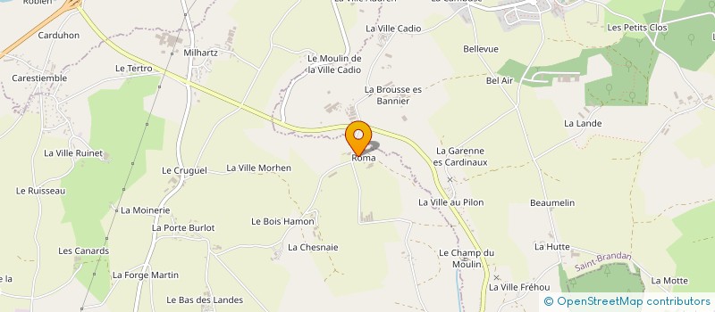 localisation de l'entreprise GARAT GESTION  LANFAINS