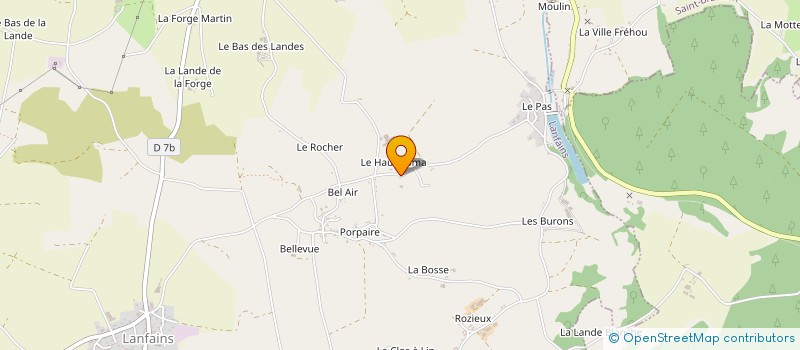 localisation de l'entreprise GARAT IMMOBILIER  LANFAINS