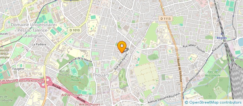 localisation de l'entreprise GARAT-SOUSPIRON  TALENCE