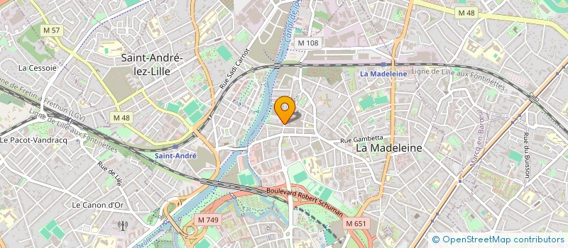 localisation de l'entreprise GARATEC à LA MADELEINE