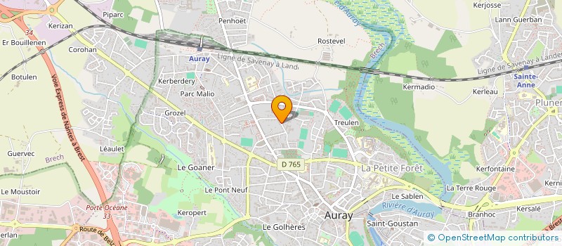 localisation de l'entreprise GARATOI à AURAY