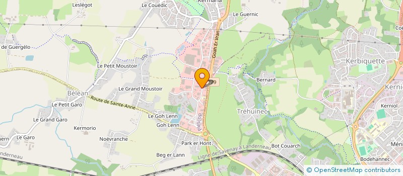 localisation de l'entreprise GARAUD  PLESCOP