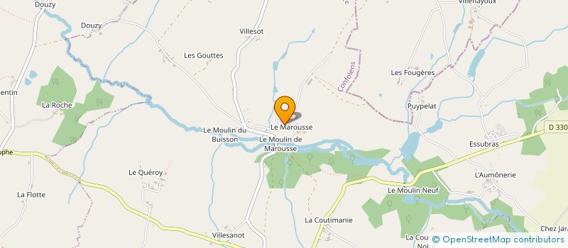 localisation de l'entreprise GARAUD GUYONNET à SAINT-CHRISTOPHE