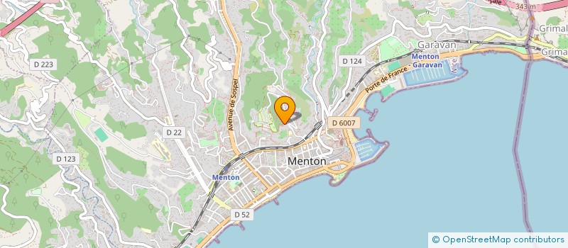 localisation de l'entreprise GARAVAN à MENTON