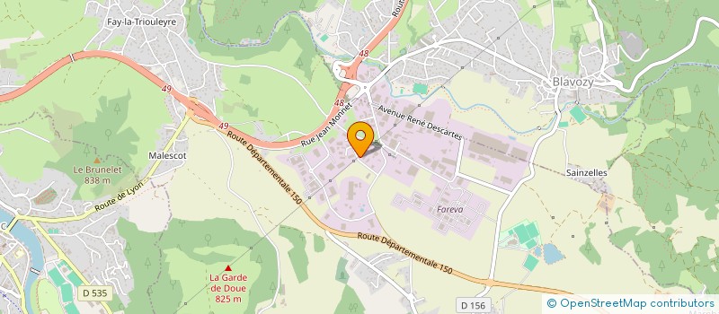 localisation de l'entreprise GARAYSCOT  SAINT-GERMAIN-LAPRADE