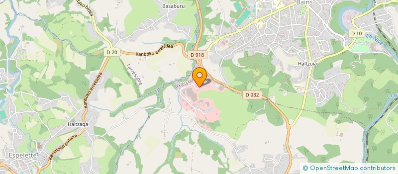 localisation de l'entreprise GARAZ ERROBI à ITXASSOU