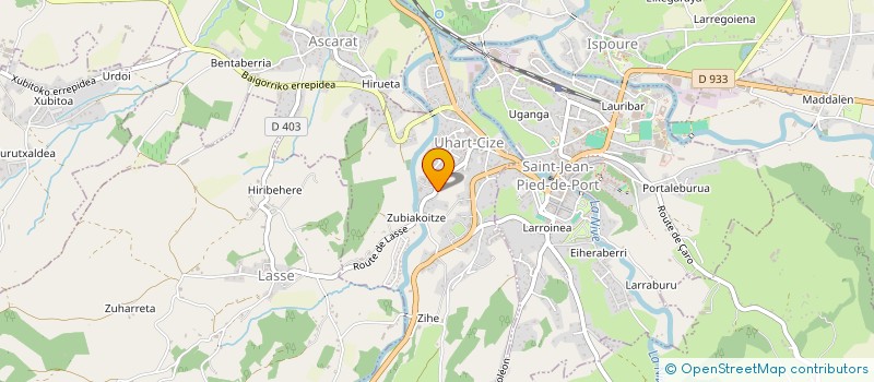 localisation de l'entreprise GARAZI ELECTRICITE à UHART-CIZE