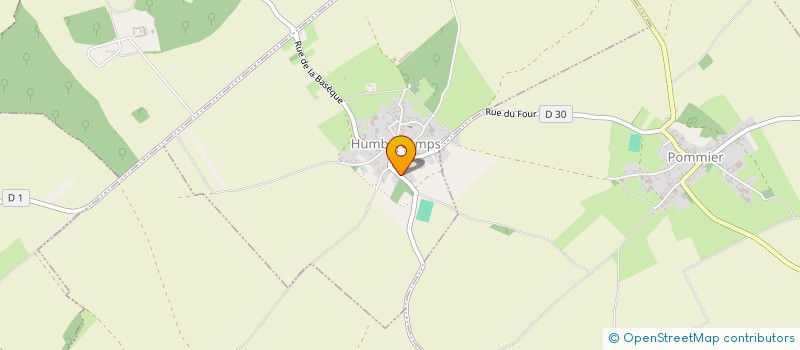 localisation de l'entreprise GARBE - LETURGEZ  HUMBERCAMPS