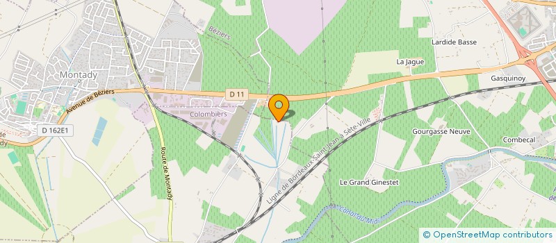 localisation de l'entreprise GARBIN à COLOMBIERS