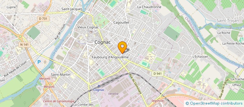 localisation de l'entreprise GARBURE à COGNAC