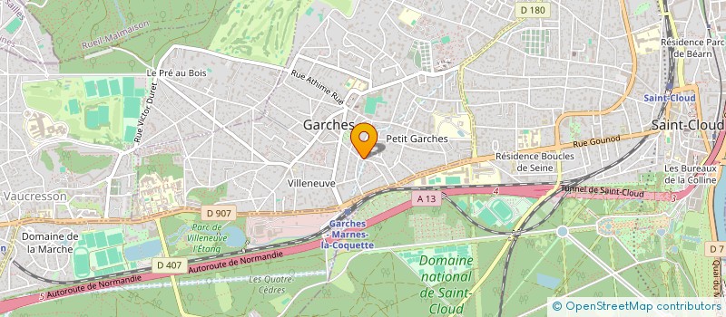 localisation de l'entreprise GARCHES-DANSE à GARCHES