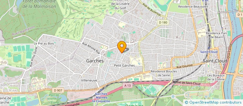 localisation de l'entreprise GARCHES EST A VOUS à GARCHES