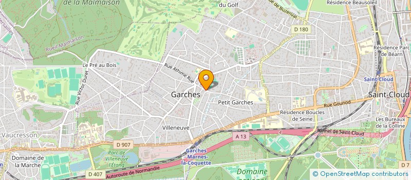 localisation de l'entreprise GARCHES VAUCRESSON FOOTBALL CLUB à GARCHES