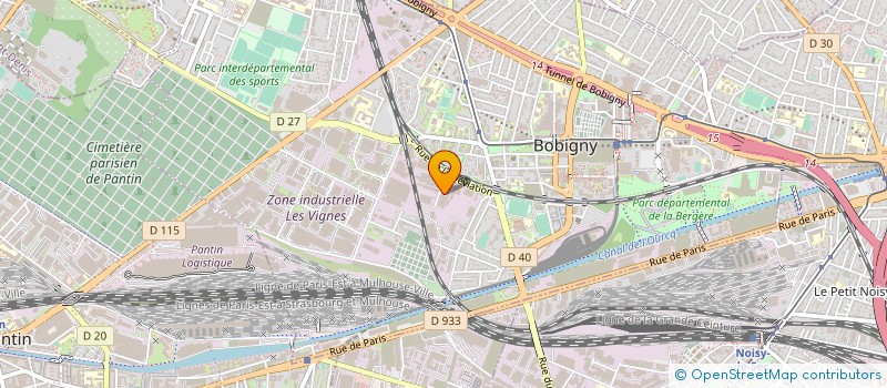 localisation de l'entreprise GARCIA à BOBIGNY