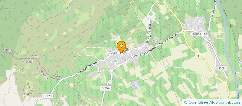 localisation de l'entreprise GARCIA à ASPERES
