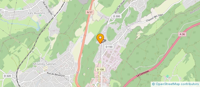 localisation de l'entreprise GARCIA à CHEMAUDIN ET VAUX