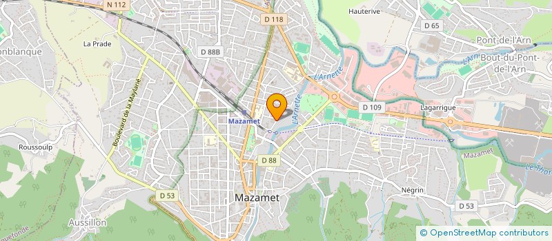 localisation de l'entreprise GARCIA  MAZAMET