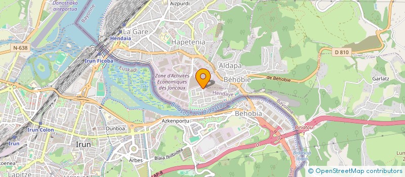 localisation de l'entreprise GARCIA  HENDAYE