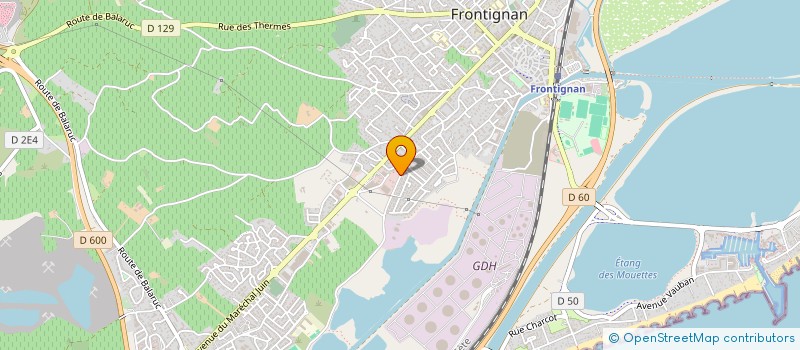 localisation de l'entreprise GARCIA AUTOMOBILES à FRONTIGNAN