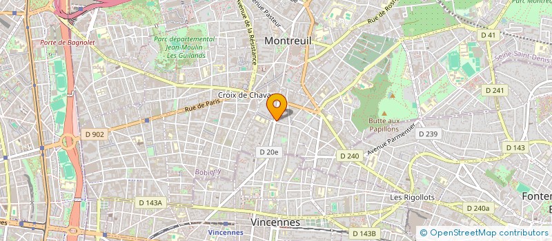 localisation de l'entreprise GARCIA CONSTRUCTION à MONTREUIL