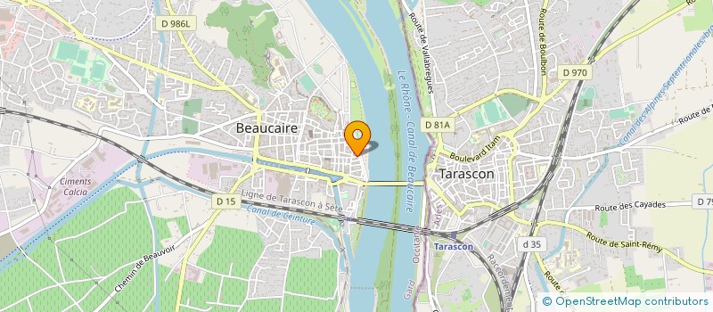 localisation de l'entreprise GARCIA FRERES à BEAUCAIRE