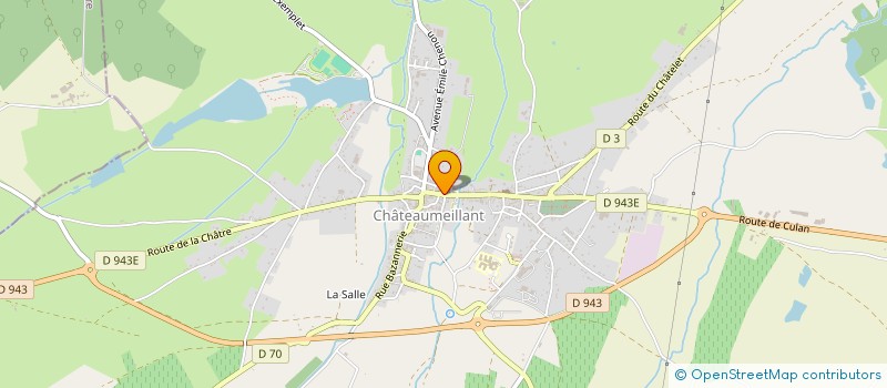 localisation de l'entreprise GARCIA FRERES à CHATEAUMEILLANT