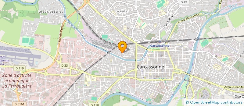 localisation de l'entreprise GARCIA & FRERES à CARCASSONNE