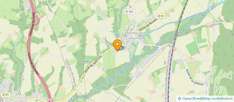 localisation de l'entreprise GARCIA FRERES IMMO  SAINT-JEAN-DE-GALAURE