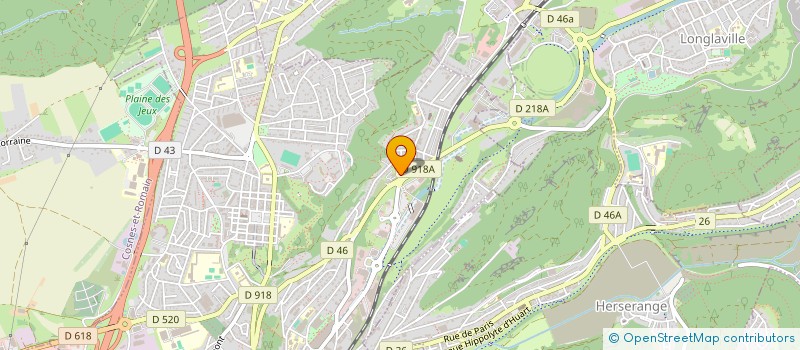 localisation de l'entreprise GARCIA GONCALVES IMMOBILIER à LONGWY