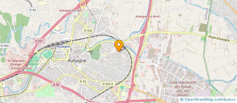 localisation de l'entreprise GARCIA INVEST à AUBAGNE