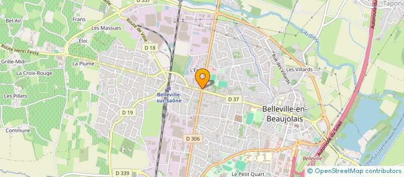 localisation de l'entreprise GARCIA LUC à BELLEVILLE-EN-BEAUJOLAIS