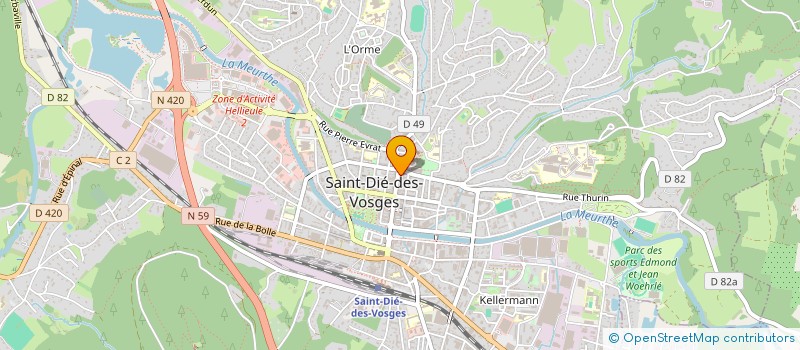 localisation de l'entreprise GARCIA-MARTIN à SAINT-DIE-DES-VOSGES