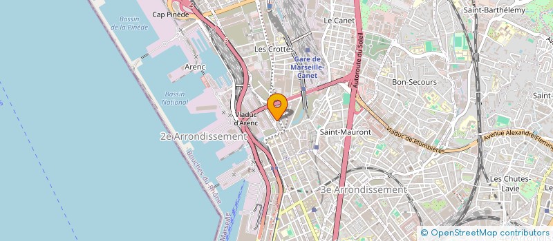 localisation de l'entreprise GARCIA MATEOS COURSES SNC à MARSEILLE 15EME