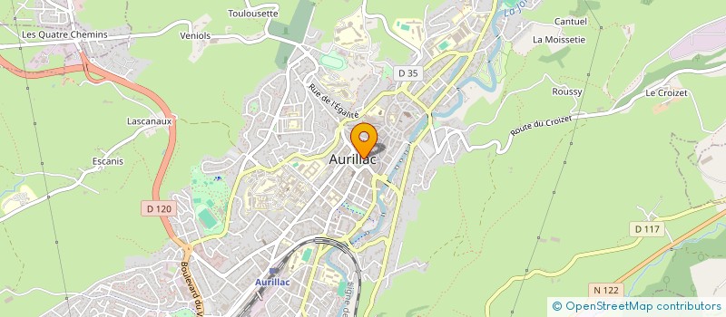 localisation de l'entreprise GARCIA OPTIQUE SARL à AURILLAC