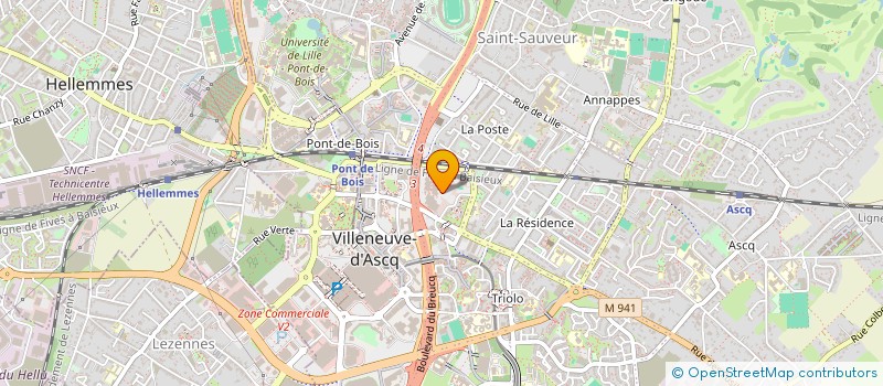 localisation de l'entreprise GARCIA & PIETRALUNGA à VILLENEUVE-D'ASCQ