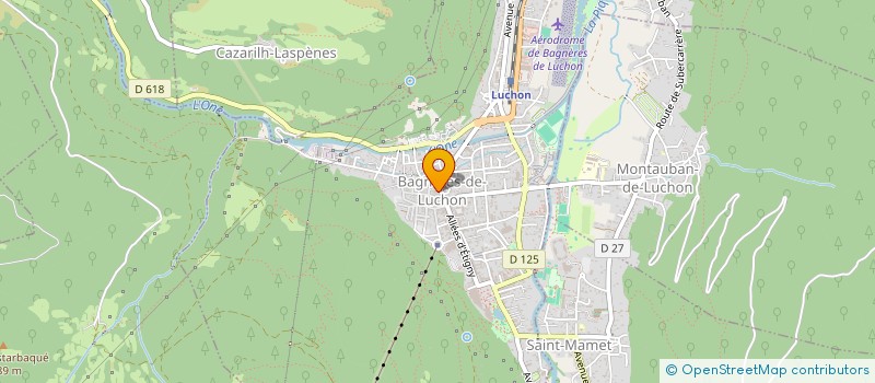 localisation de l'entreprise GARCIA SERVAT à BAGNERES-DE-LUCHON