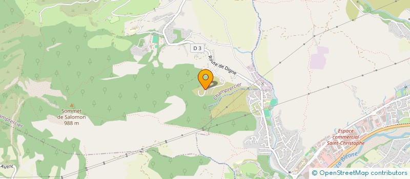 localisation de l'entreprise GARCIN FRERES TP à CHAMPTERCIER