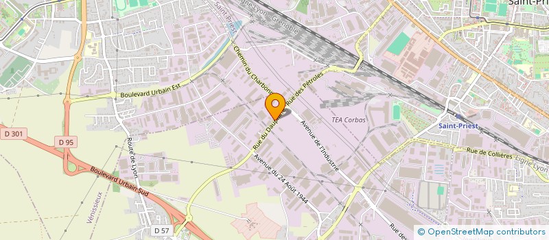 localisation de l'entreprise GARCIN IMMO à CORBAS