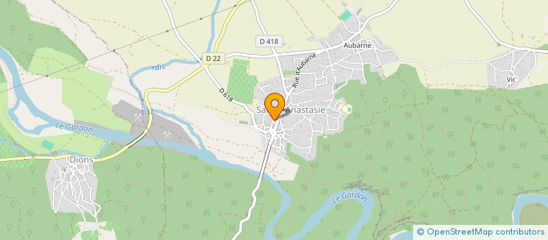 localisation de l'entreprise GARD BATIMENTS TRAVAUX PUBLICS  SAINTE-ANASTASIE