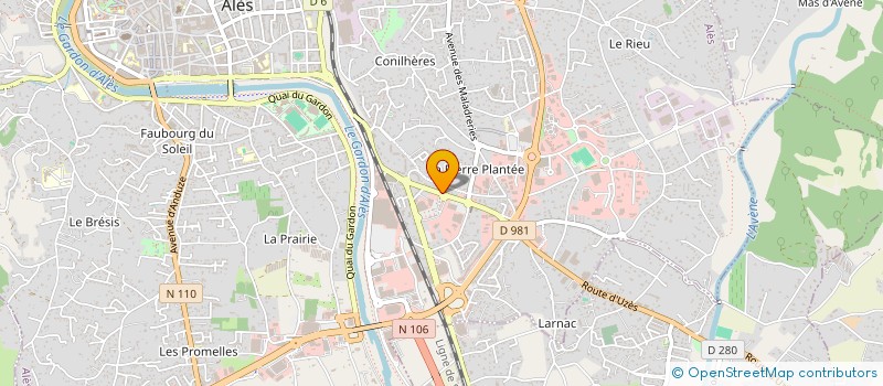 localisation de l'entreprise GARD CARRELAGES  ALES